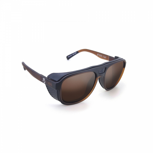 Lunettes de soleil MOKEN Walter Camel Marron